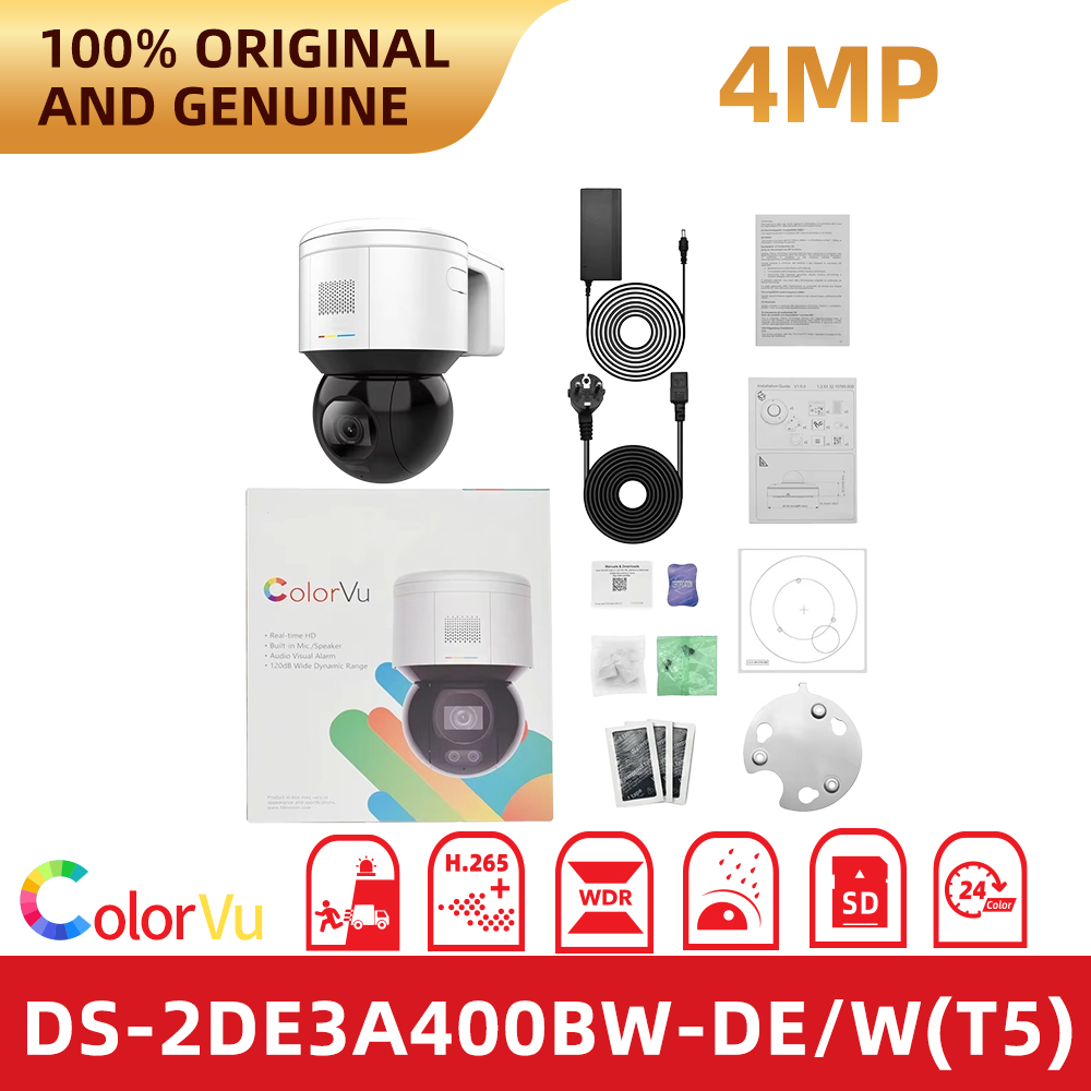 Outdoor Lighting No Electricity - Kamera Hikvision DS-2DE3A400BW-DE/W(T5) 4MP Wi-Fi PTZ