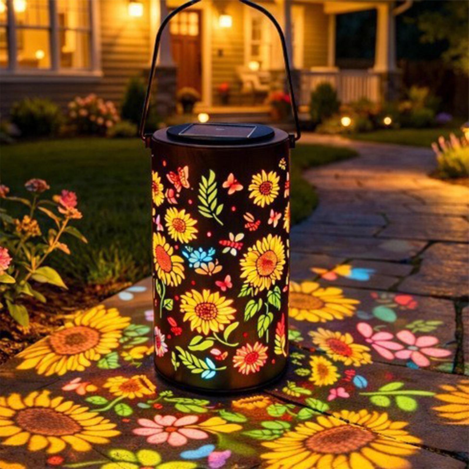 Outdoor Lighting Battery - Słoneczne lampki w kształcie słonecznika, odporne