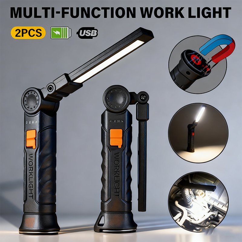Outdoor Lighting Battery - Przenośna latarka LED COB ładowana przez