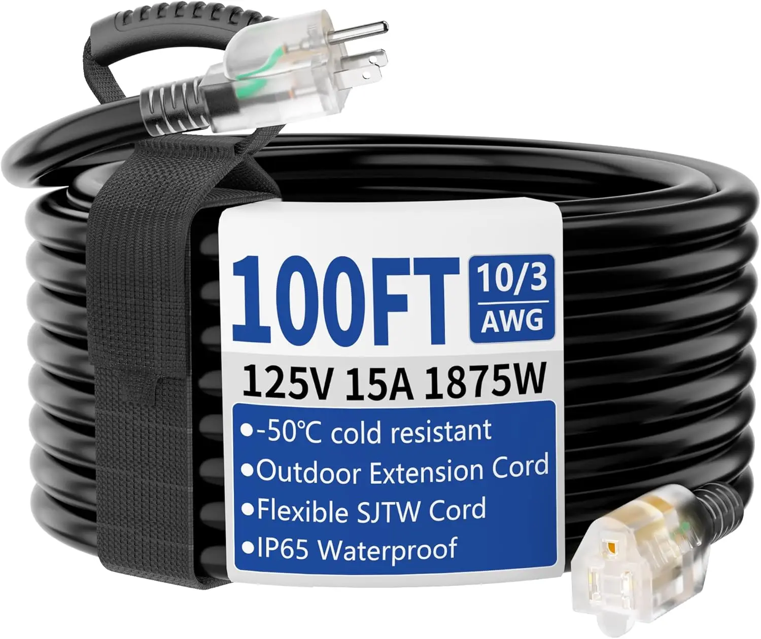 Outdoor Lighting Extension Cord - Przedłużacz zewnętrzny/wewnętrzny o długości 100 stóp