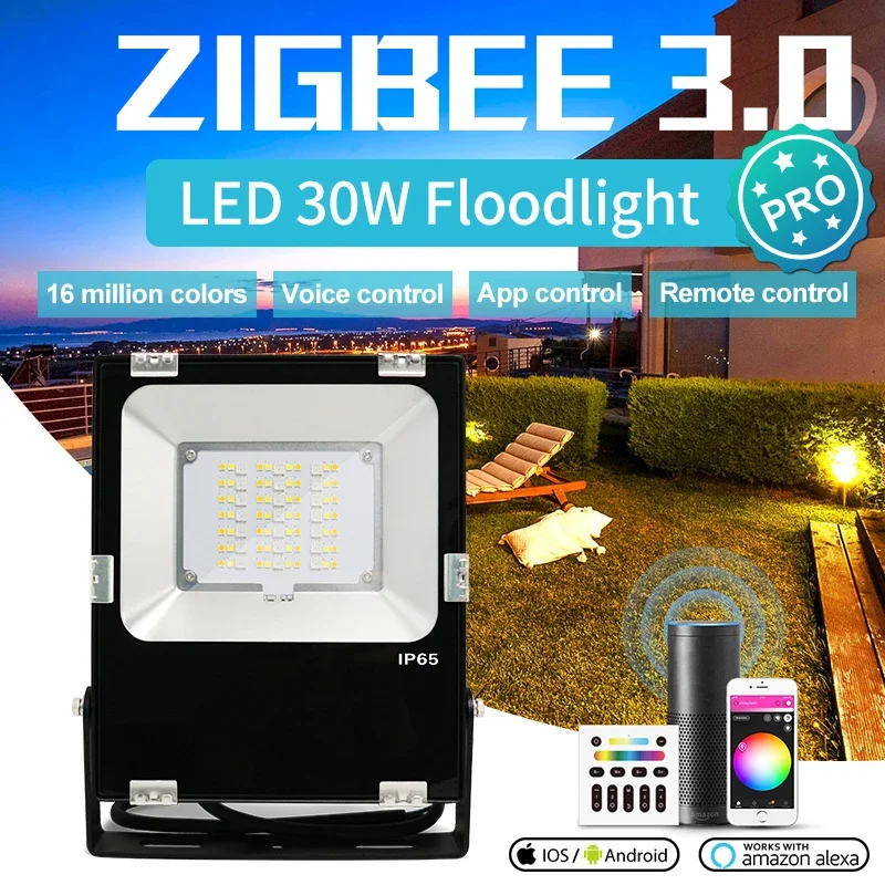 Outdoor Lighting Zigbee - GLEDOPTO Zigbee 3.0 Flood Light 30W