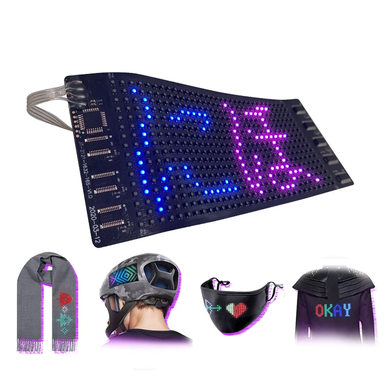 Post Cap Light - Programowalny wyświetlacz LED Bluetooth RGB, elastyczny