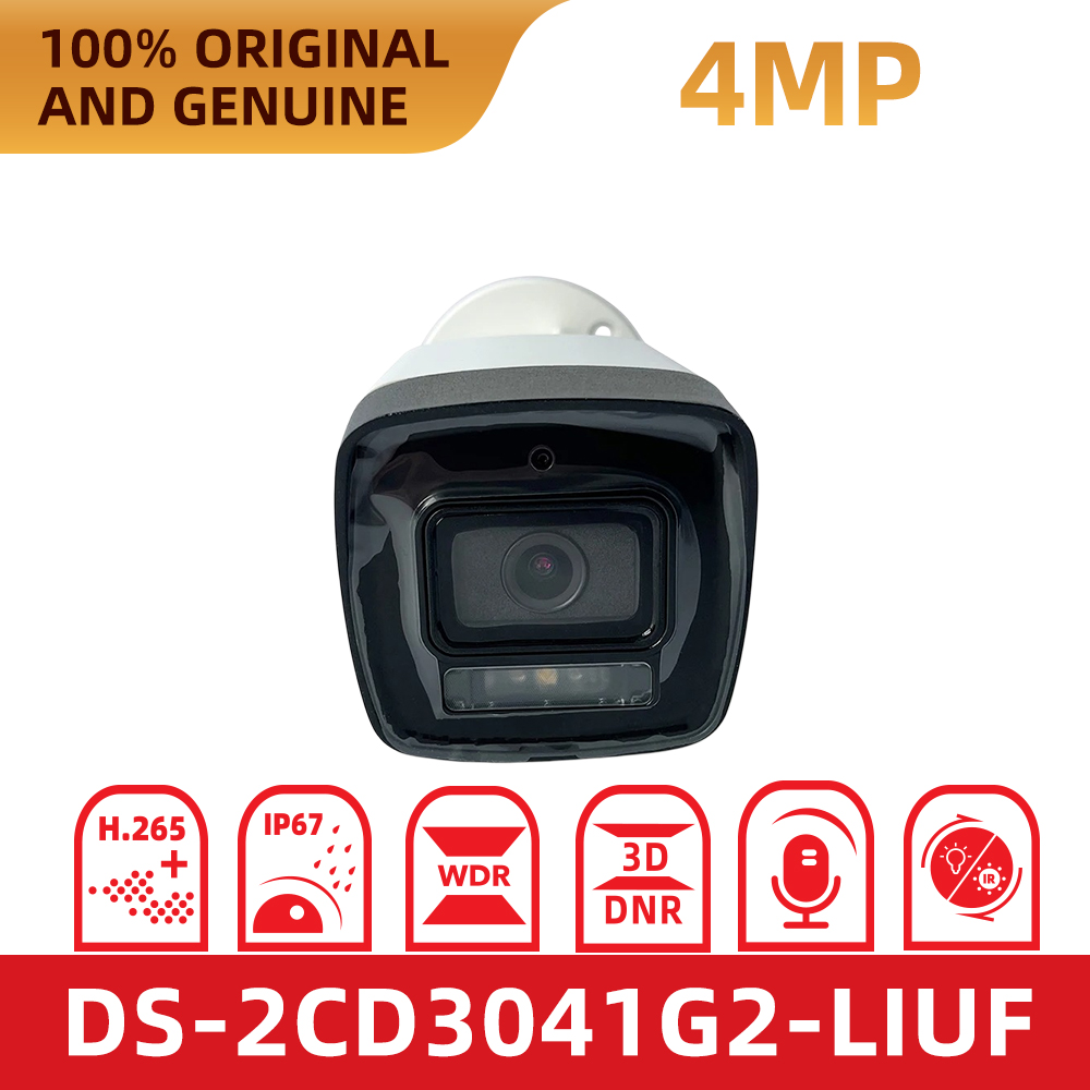 Outdoor Lighting No Electricity - Oryginalna kamera IP Hikvision DS-2CD3041G2-LIUF 4MP