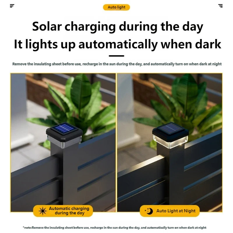 Post Cap Light - Wodoodporna lampa solarna LED IP65 na