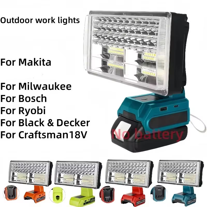 Outdoor Lighting Milwaukee - Przenośna lampa robocza 50W do użytku