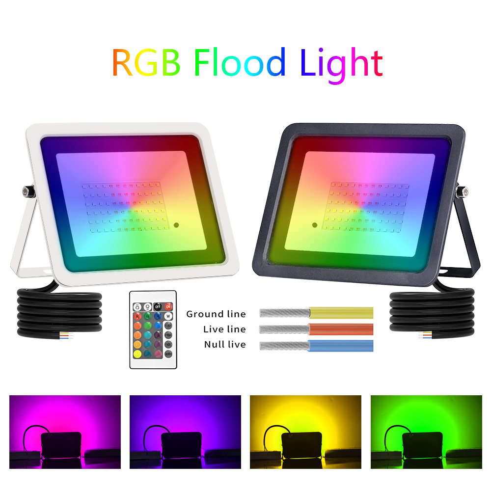 Outdoor Lighting Zigbee - Led RGB światło halogenowe 20W 30W