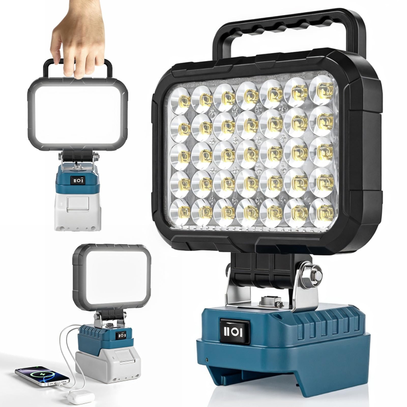 Outdoor Lighting Milwaukee - Bezprzewodowy reflektor budowlany, przenośna lampa robocza