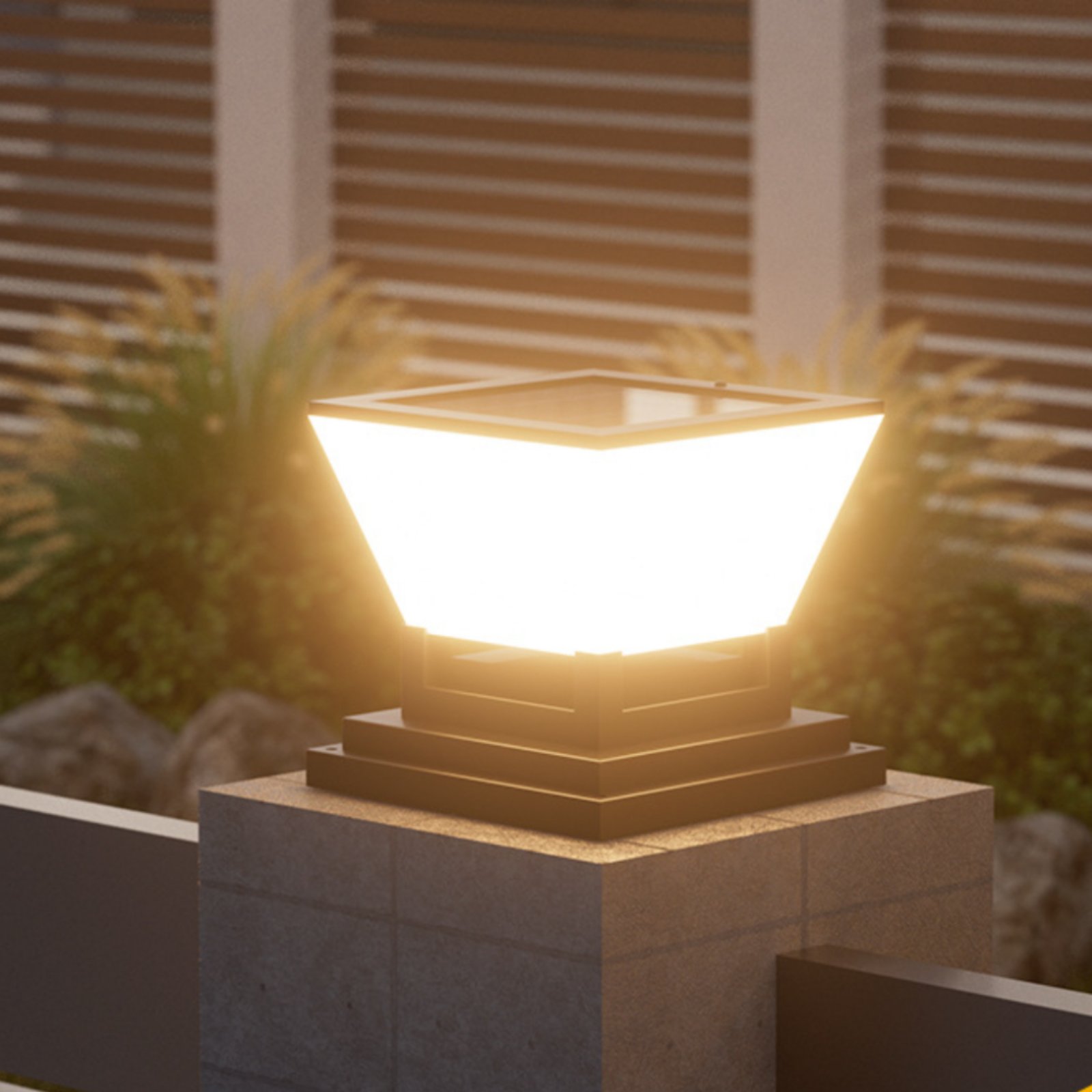 Post Cap Light - Solarna lampa słoneczna do ogrodzenia, wodoodporna,