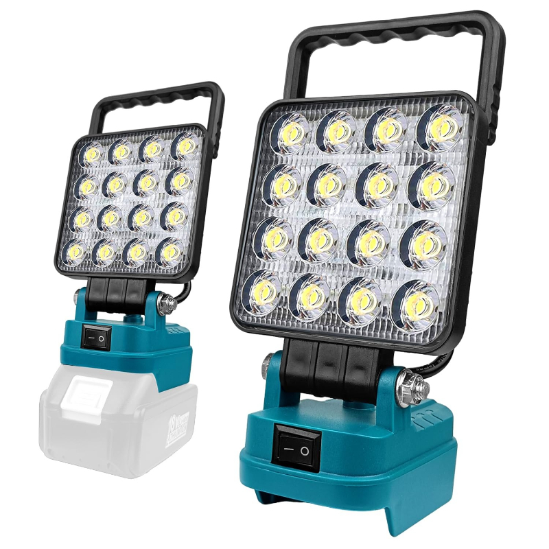 Outdoor Lighting Milwaukee - Przenośny reflektor budowlany z podwójnymi portami