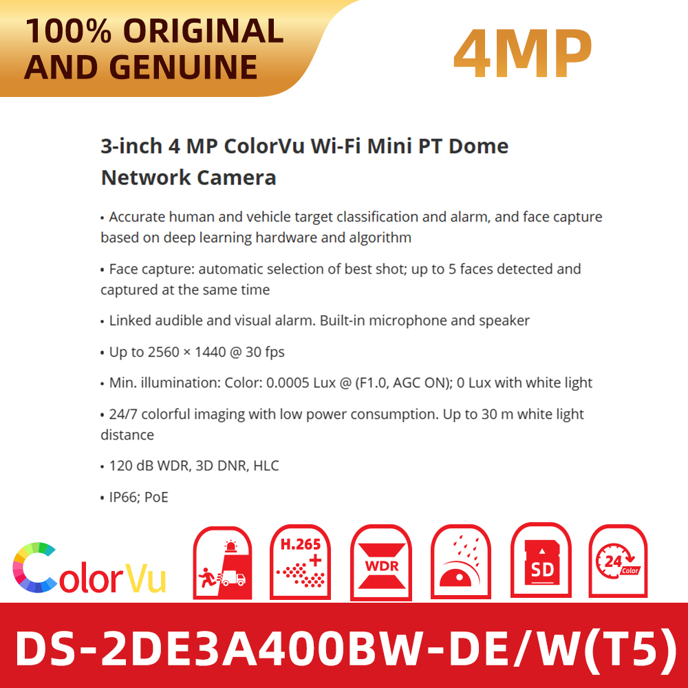 Kamera Hikvision DS-2DE3A400BW – Outdoor Lighting No Electricity recenzja i cena