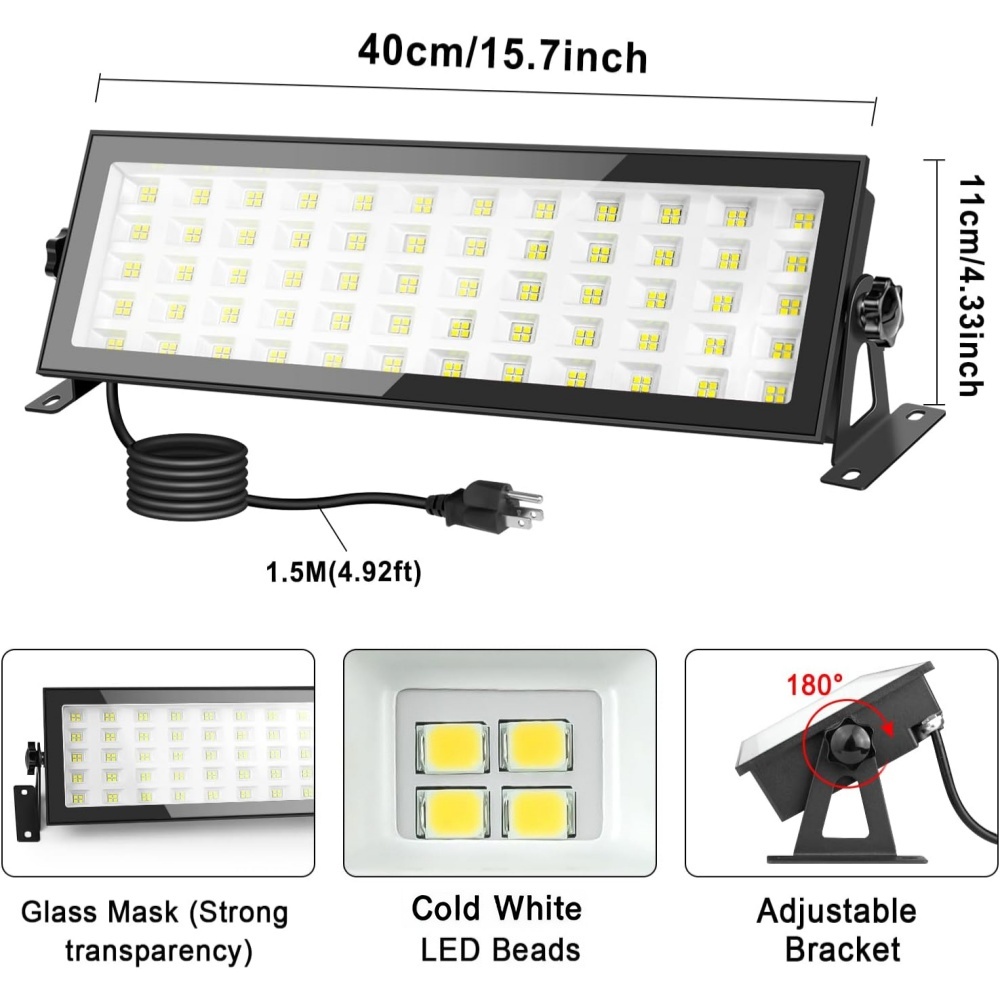 Lampy LED do warsztatu, 144W 1 – Outdoor Lighting No Outlet recenzja i cena