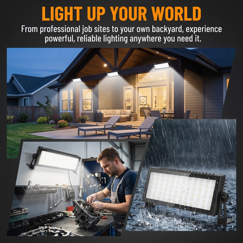 Lampy LED do warsztatu, 144W 1 – Outdoor Lighting No Outlet recenzja i cena