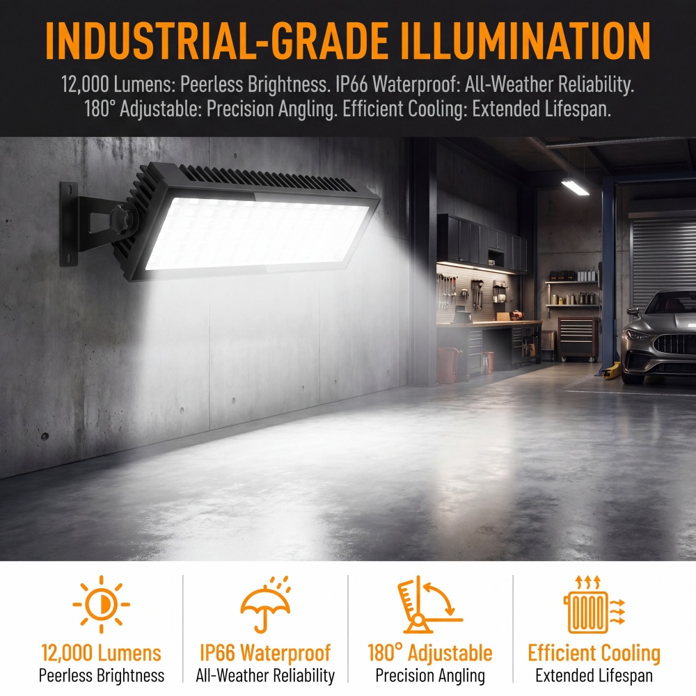 Lampy LED do warsztatu, 144W 1 – Outdoor Lighting No Outlet recenzja i cena