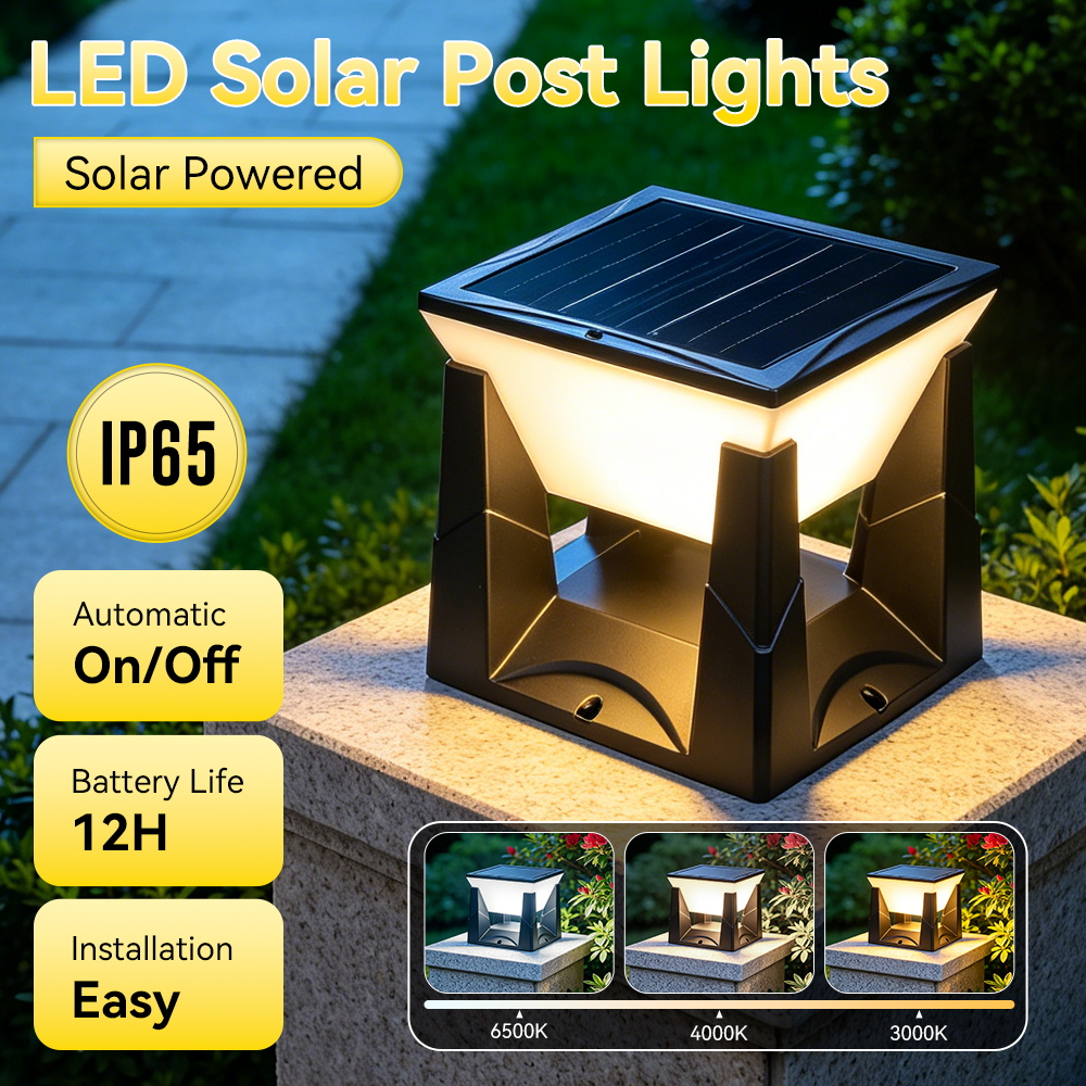 LED Solarne Lampy na Słupy Ogr – Post Cap Light recenzja i cena