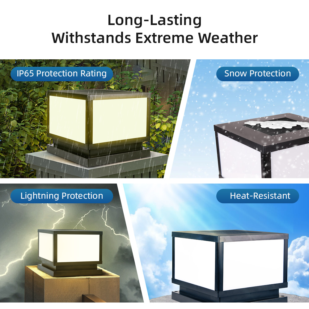 LED Solarne Lampy na Słupy Ogr – Post Cap Light recenzja i cena