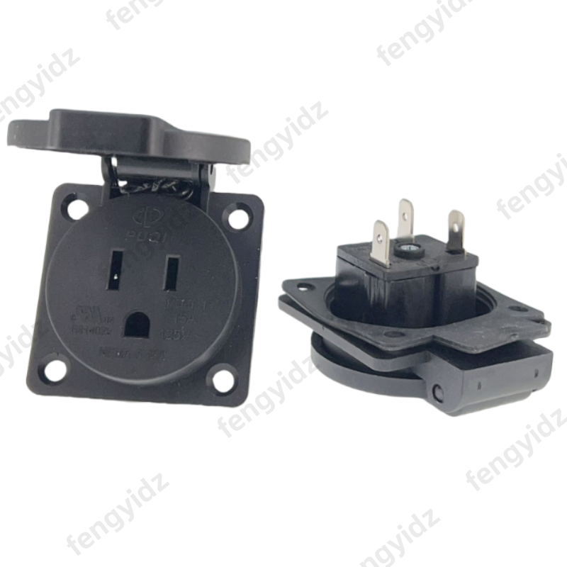 Czarny 125V 15A 20A IP44 CE am – Outdoor Lighting No Outlet recenzja i cena