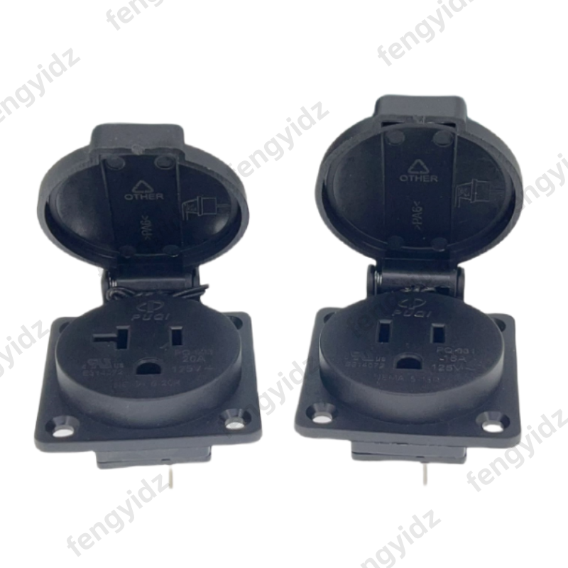 Czarny 125V 15A 20A IP44 CE am – Outdoor Lighting No Outlet recenzja i cena