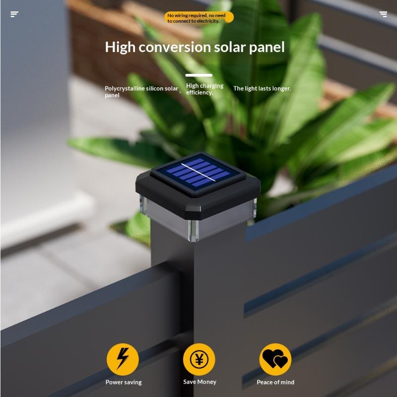 1 szt. Wodoodporna lampa solar – Post Cap Light recenzja i cena