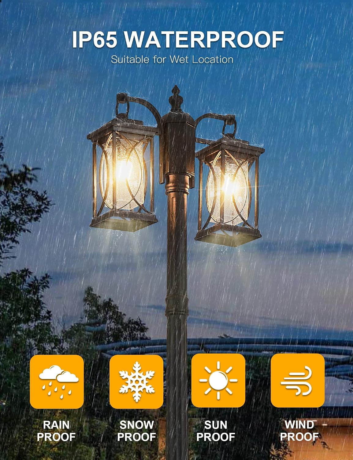 Zewnętrzna lampa uliczna z czu – Outdoor Lighting No Outlet recenzja i cena
