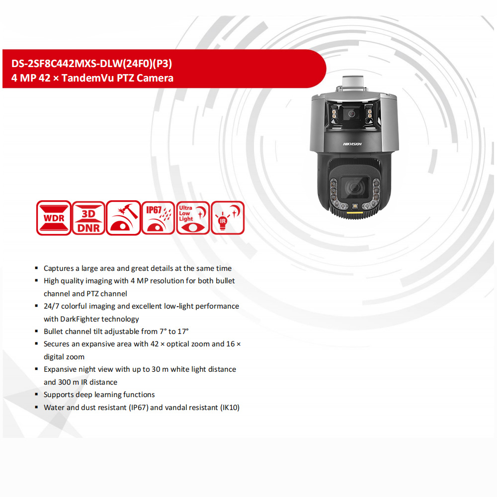 Kamera PTZ Hikvision DS-2SF8C4 – Outdoor Lighting No Electricity recenzja i cena