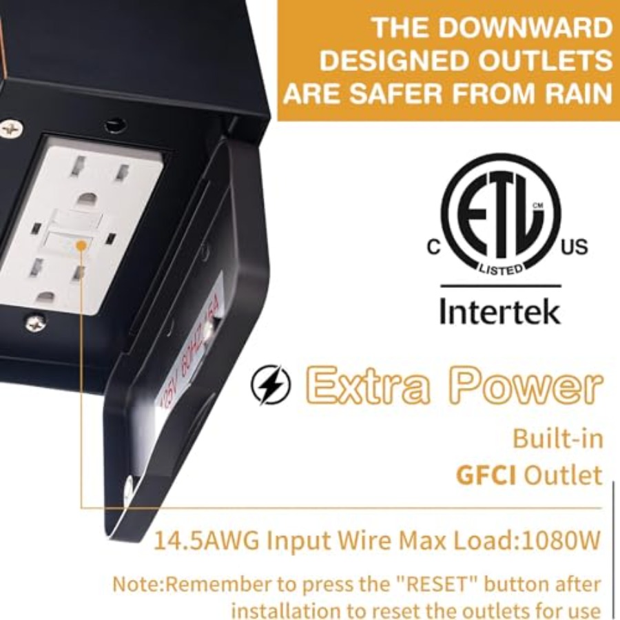Lampy na werandę z gniazdem GF – Outdoor Lighting No Outlet recenzja i cena