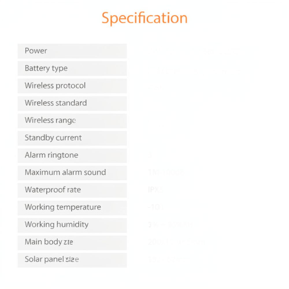 Bezprzewodowy alarm solarny z  – Outdoor Lighting Zigbee recenzja i cena