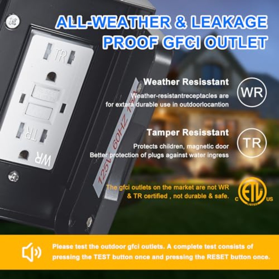 Lampa na werandę z gniazdem GF – Outdoor Lighting No Outlet recenzja i cena