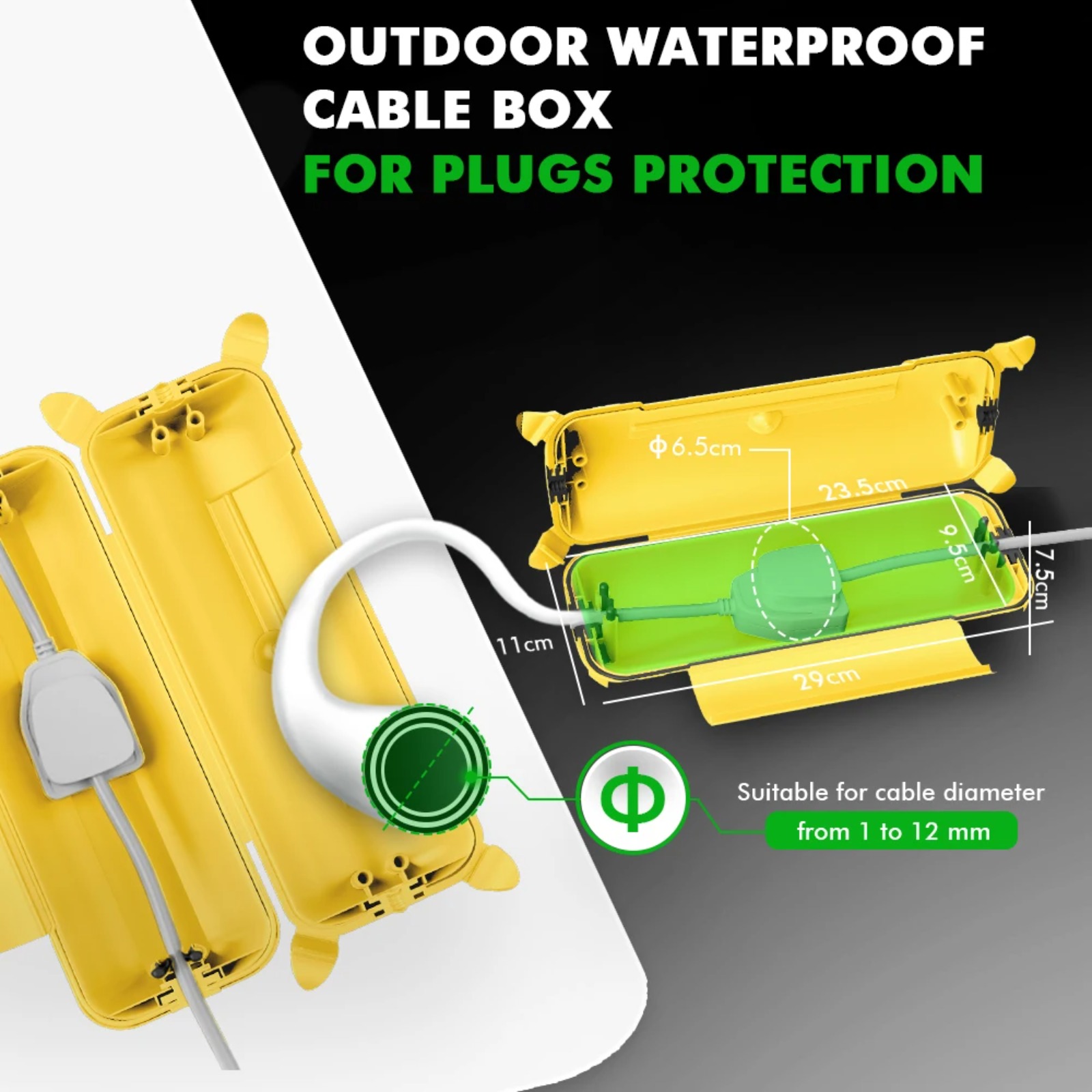 Obudowa na kabel przedłużający – Outdoor Lighting Extension Cord recenzja i cena
