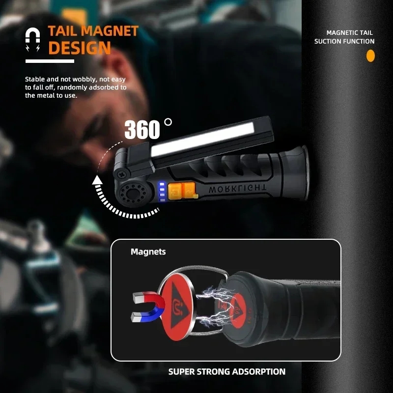 Przenośne lampy LED COB z magn – Outdoor Lighting Battery recenzja i cena