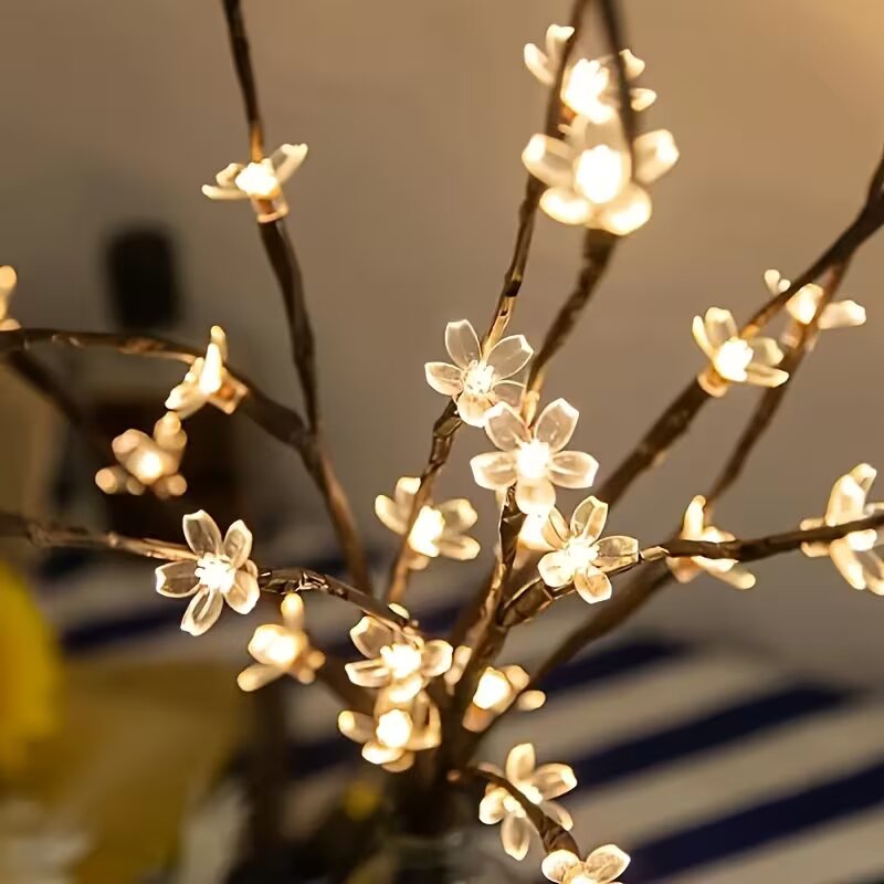 1/2 szt. 20 LED Lampki Gałązki – Outdoor Lighting Battery recenzja i cena