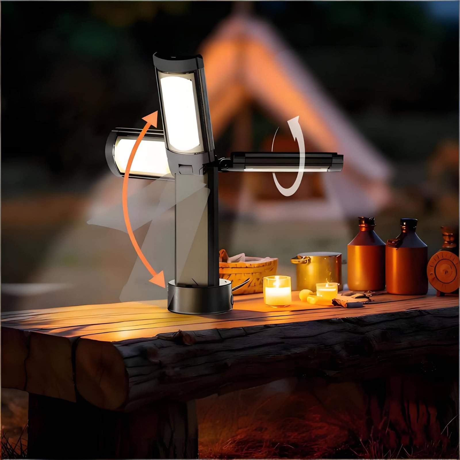 Teleskopowa lampa do namiotu z – Outdoor Lighting Battery recenzja i cena