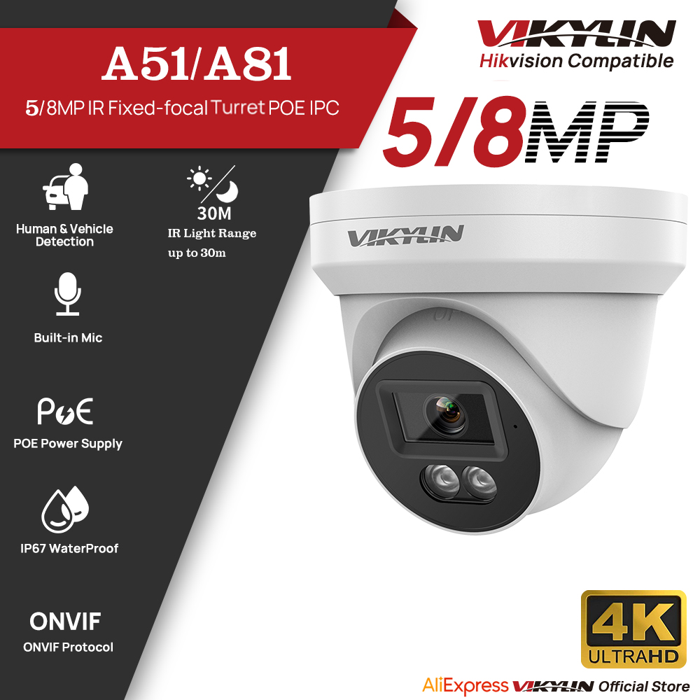 Kamera IP VIKYLIN 5/8MP HD PoE – Outdoor Lighting No Electricity recenzja i cena
