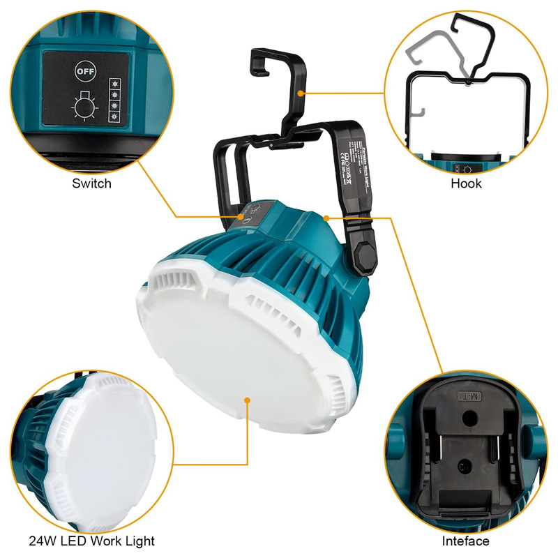 Lampa robocza LED 24W do Makit – Outdoor Lighting Milwaukee recenzja i cena