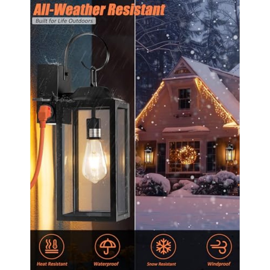 Duża lampa zewnętrzna 19 cali  – Outdoor Lighting No Outlet recenzja i cena